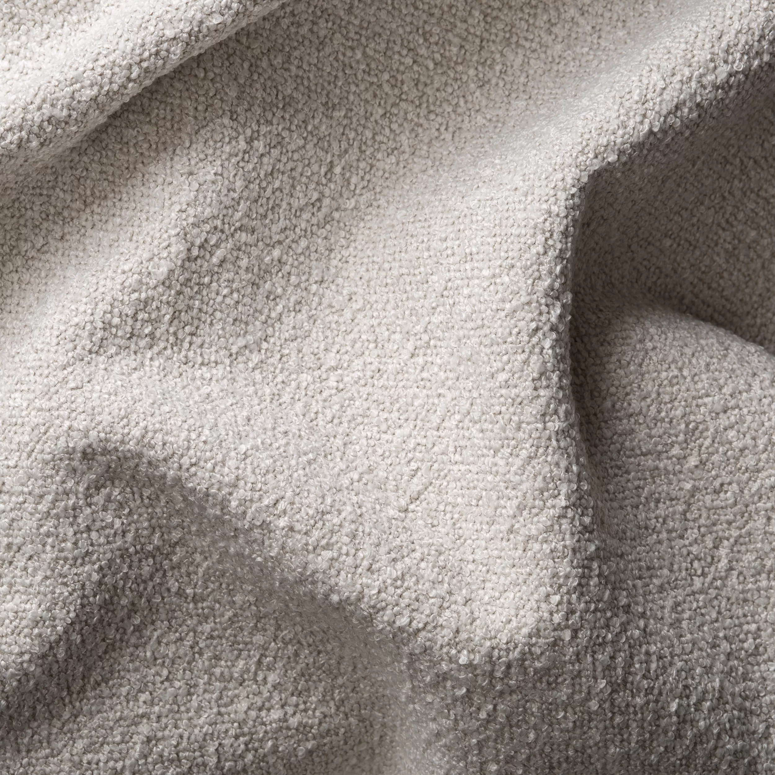 Creme Ecksofa Stoff Loop