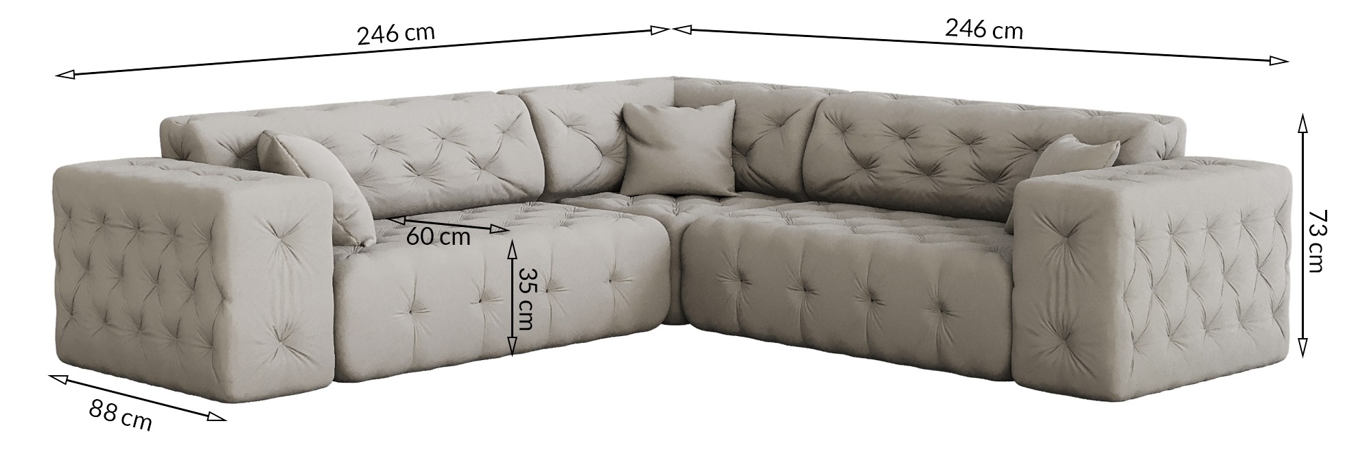 Corner Modest Maße