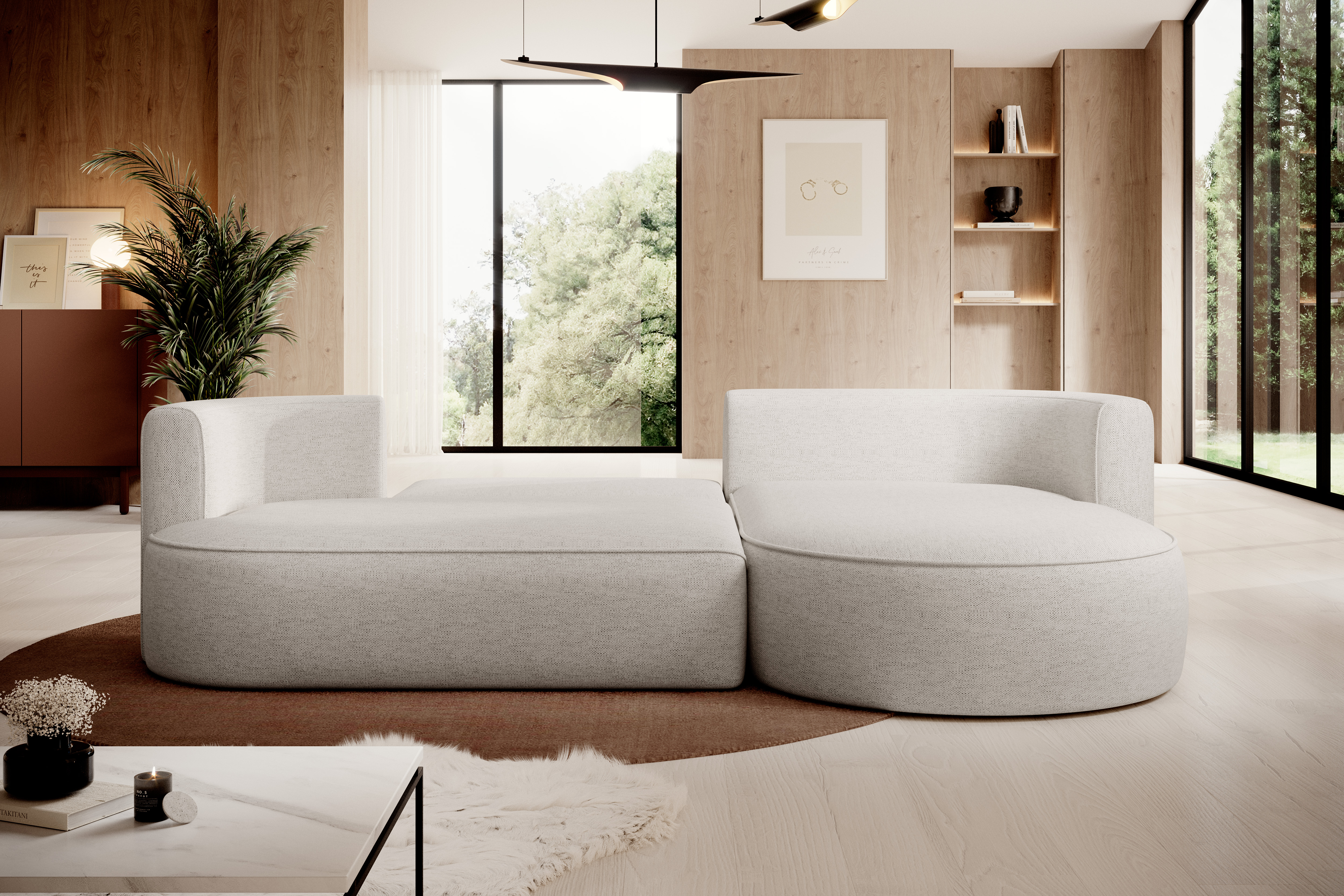 Ecksofa Fiore Dekor Schladdunktion