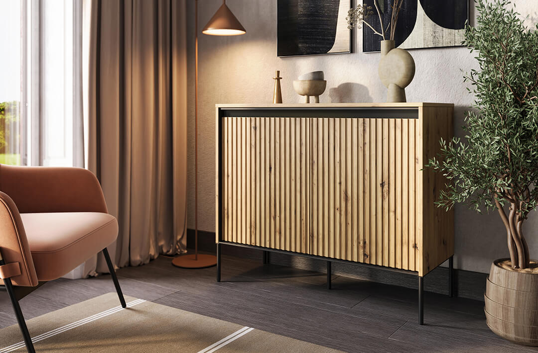 TREND Kommode 2 eiche artisan Dekor