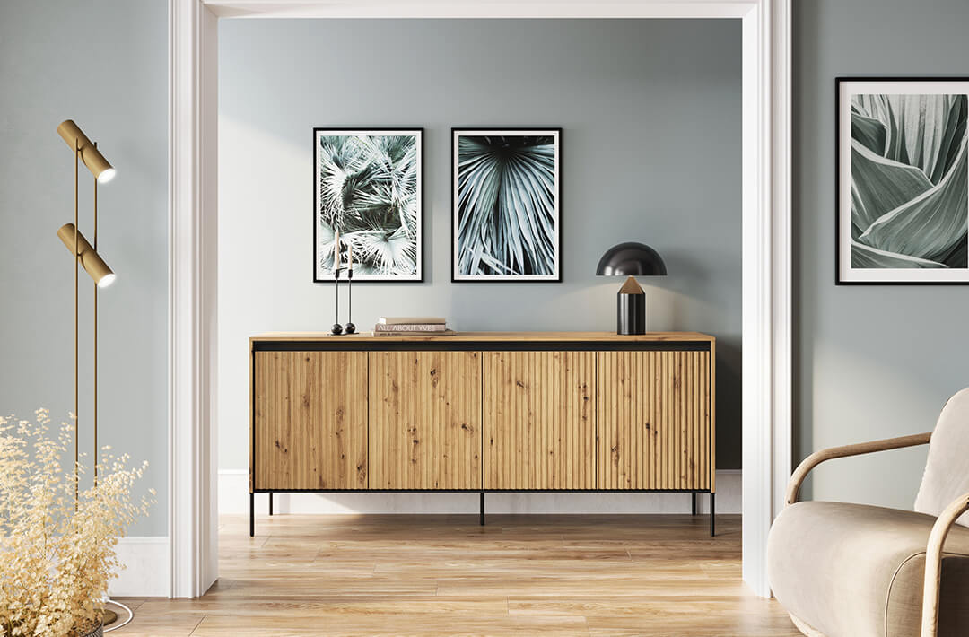 TREND Kommode 4 Eiche Artisan Dekor