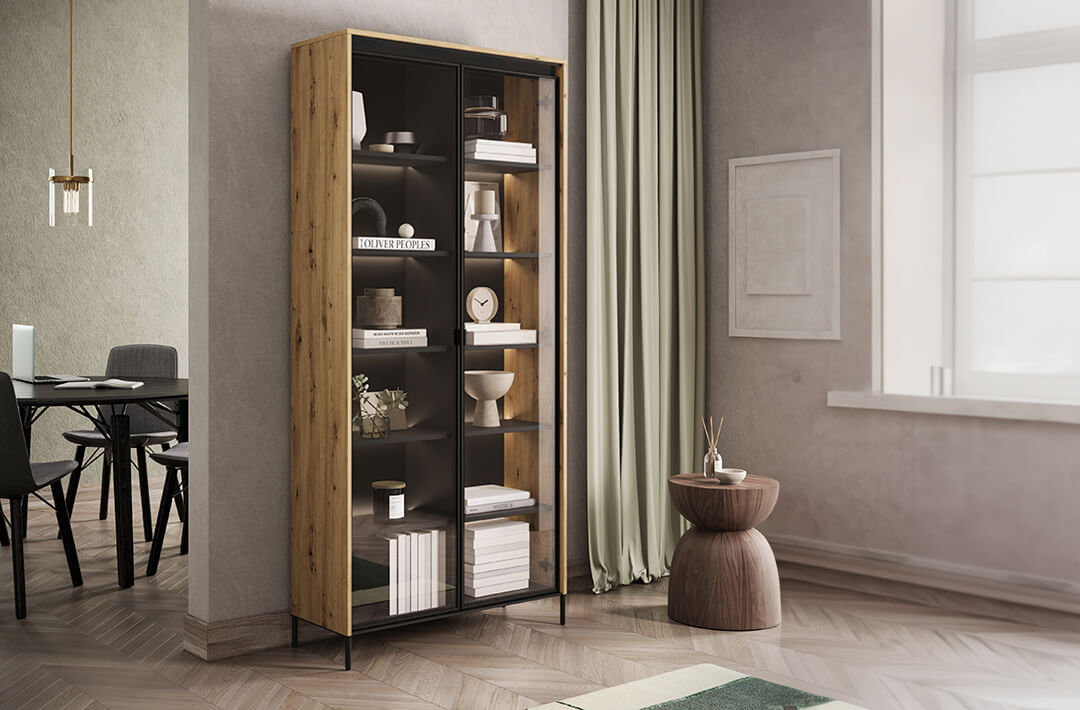Trend 7 Vitrine Eiche Artisan Dekor